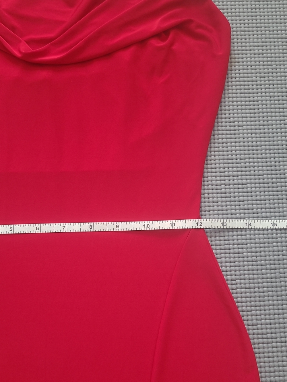 Windsor Vibrant Red Cowl Neck Spaghetti Strap Slip Dress - Picture 5 of 5